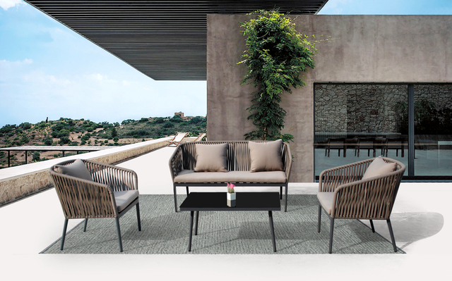 अवकाश आंगन आउटडोर ब्रैड सोफा